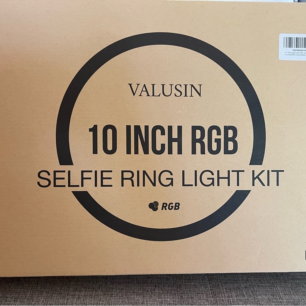 Valusin 10 Inch RGB Selfie Ring Light Kit